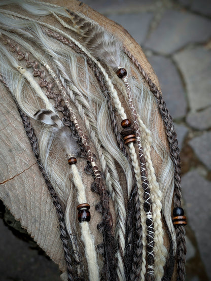 Allannia braid dreadlock elastic