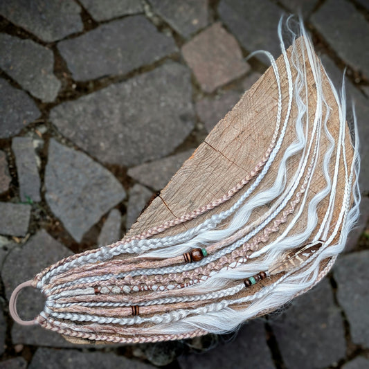 Allannia braid dreadlock elastic