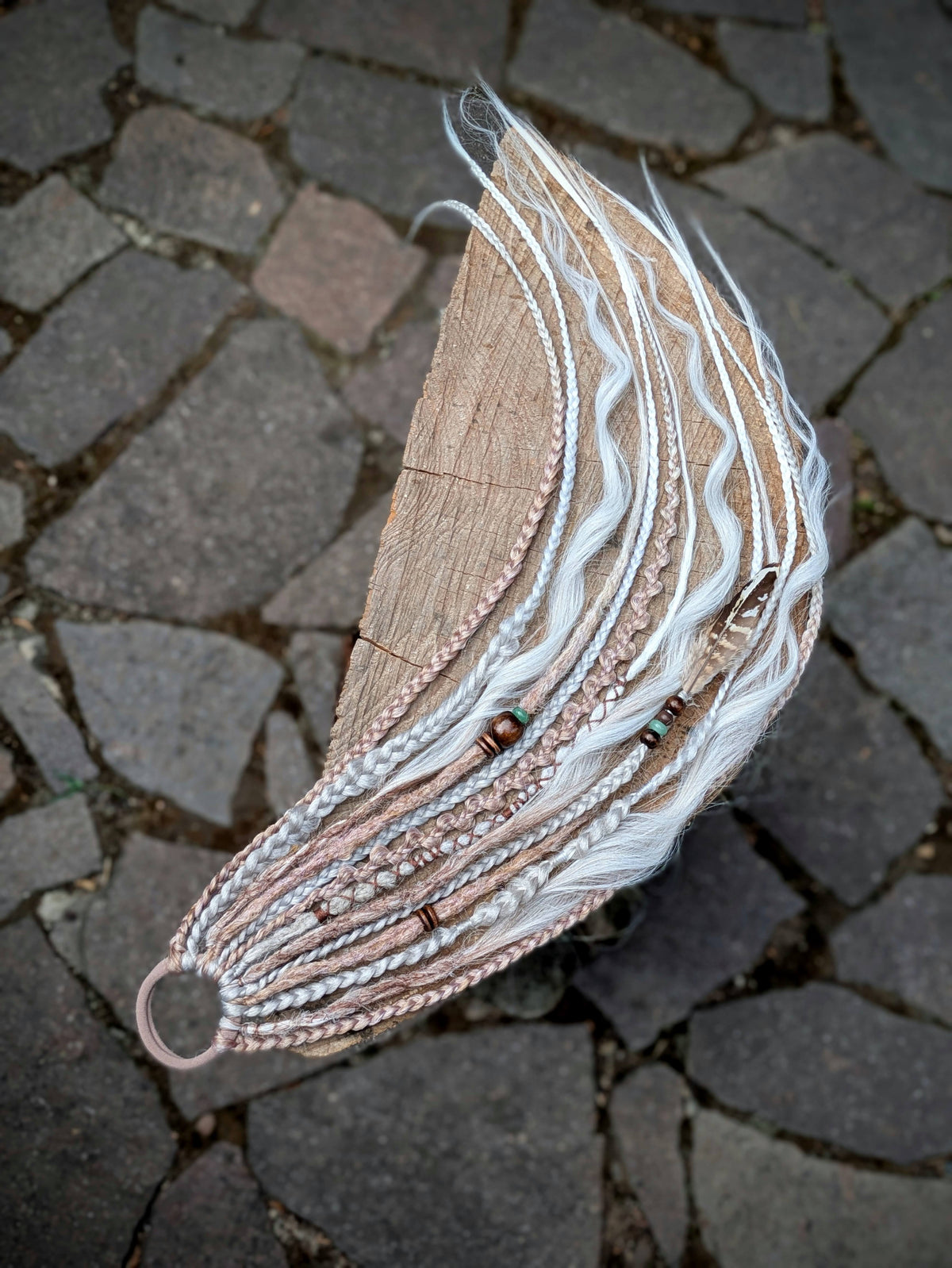 Allannia braid dreadlock elastic