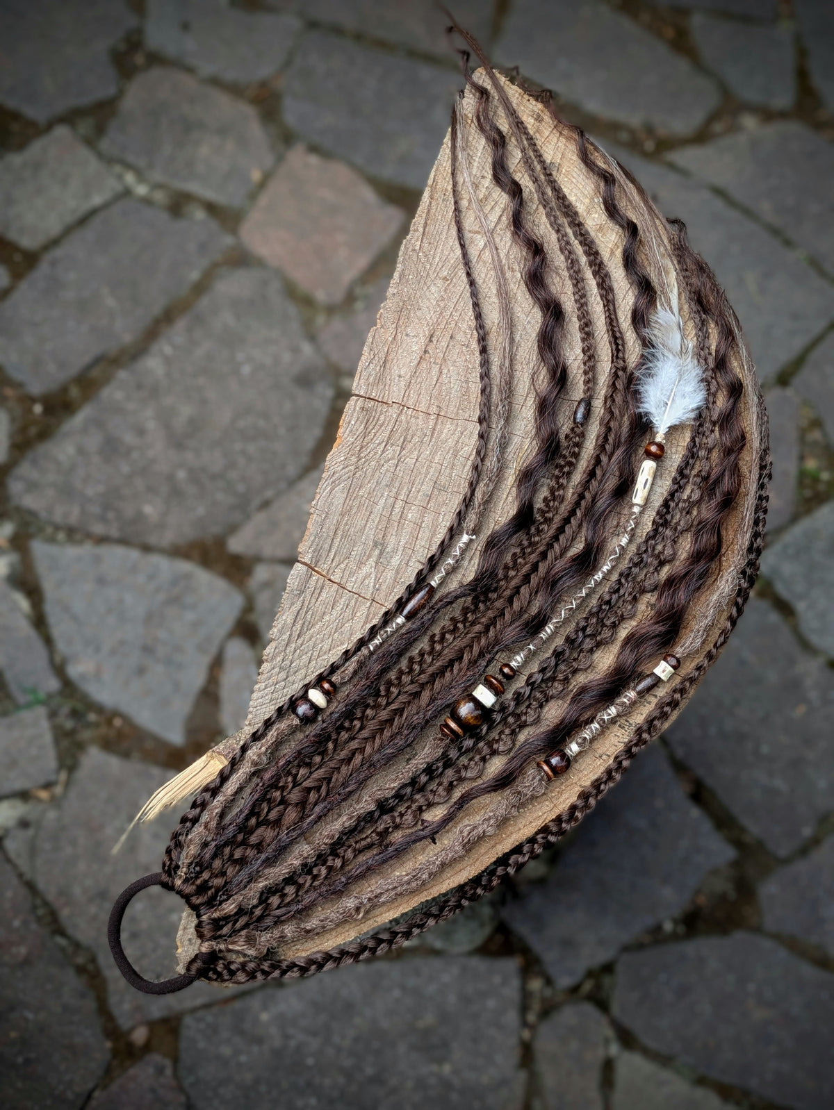 Allannia braid dreadlock elastic