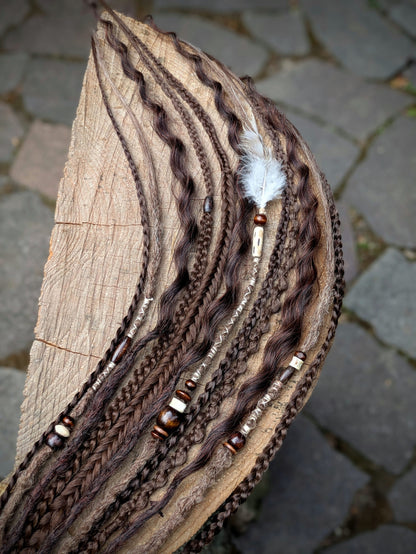 Allannia braid dreadlock elastic