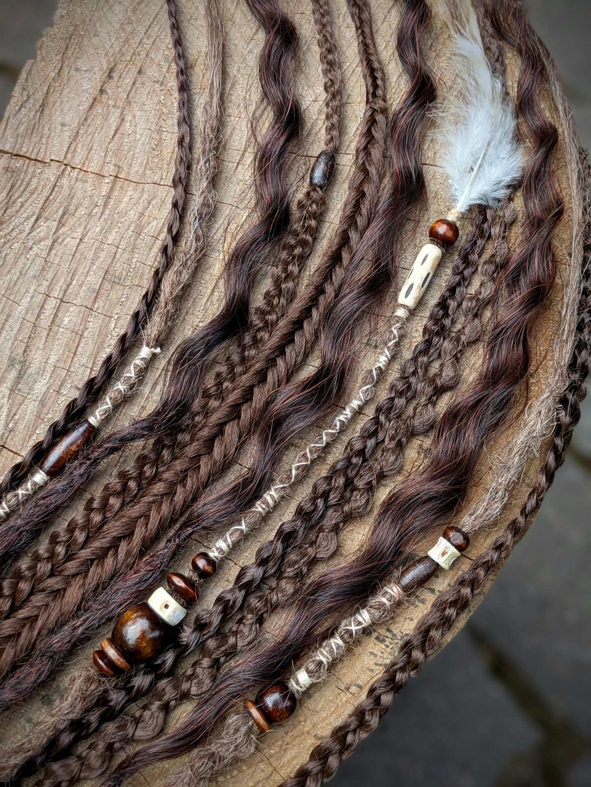 Allannia braid dreadlock elastic