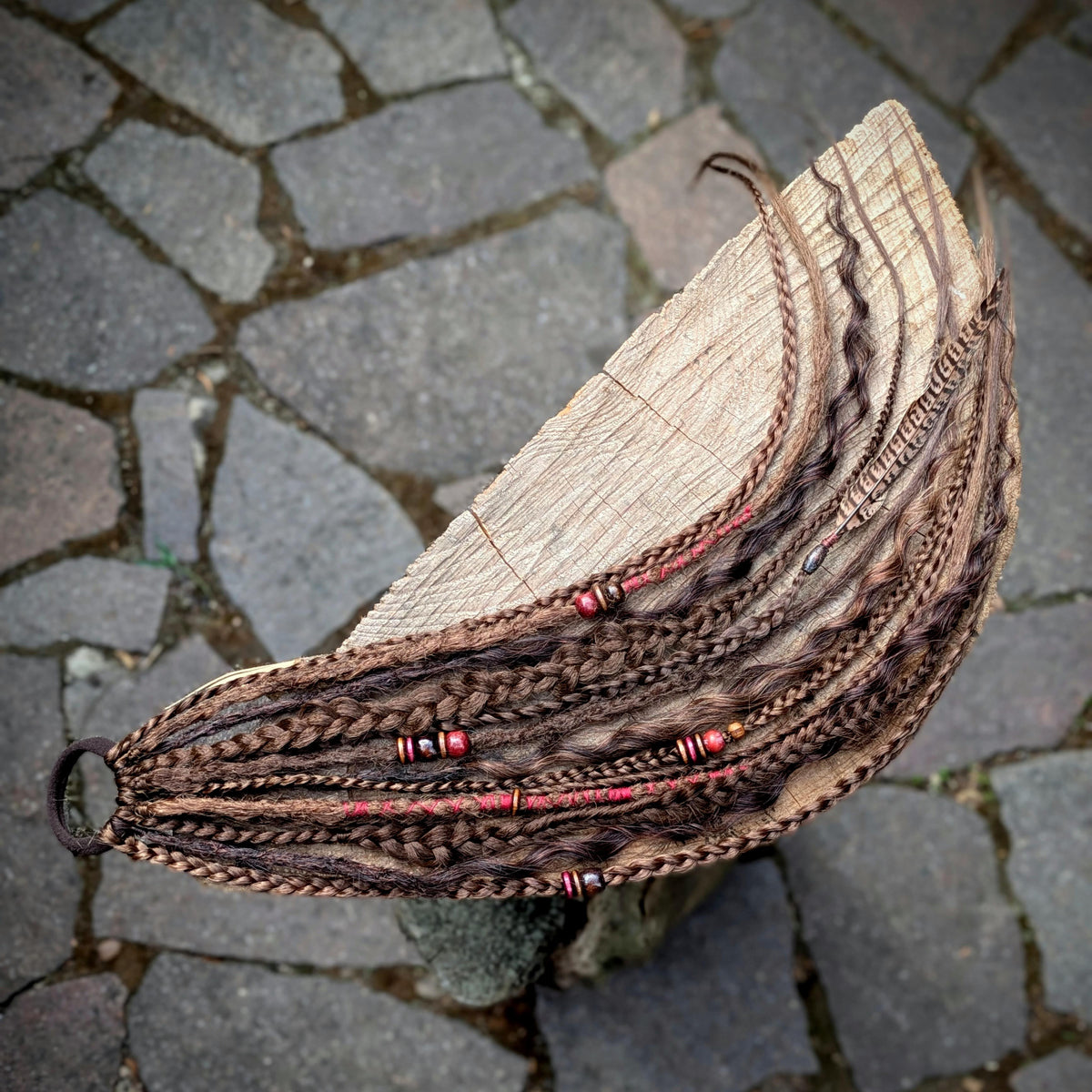 Allannia braid dreadlock elastic