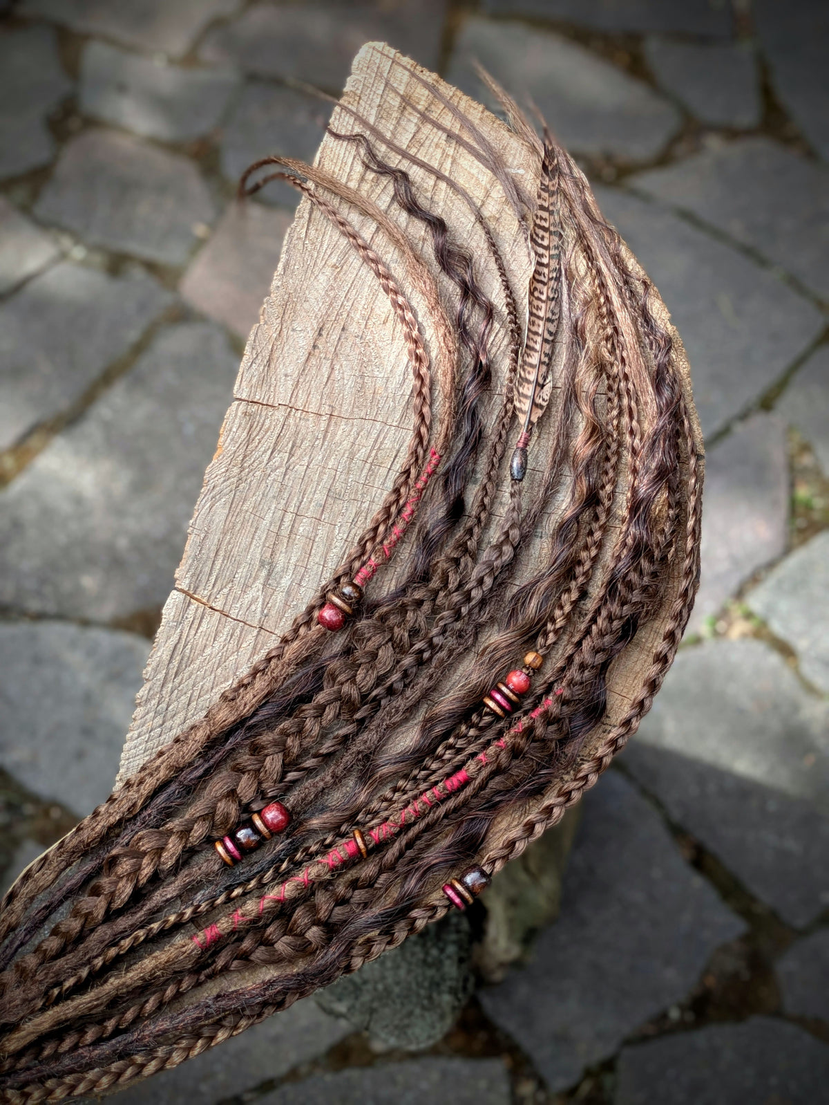 Allannia braid dreadlock elastic