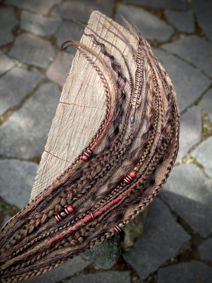 Allannia braid dreadlock elastic