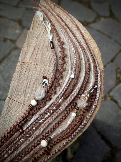 Allannia braid dreadlock elastic
