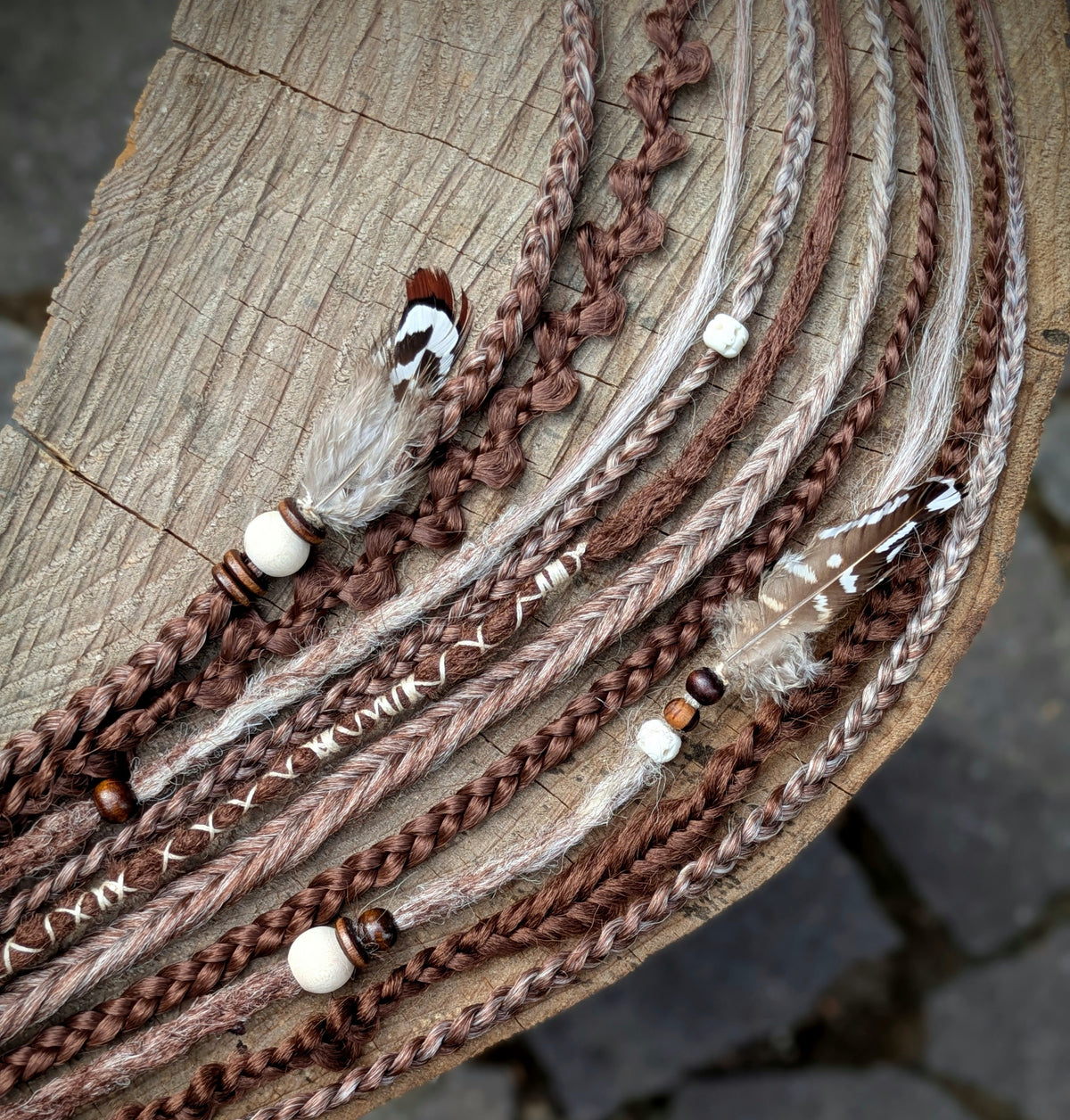 Allannia braid dreadlock elastic