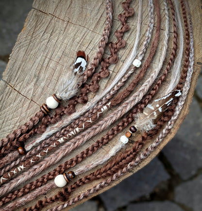 Allannia braid dreadlock elastic