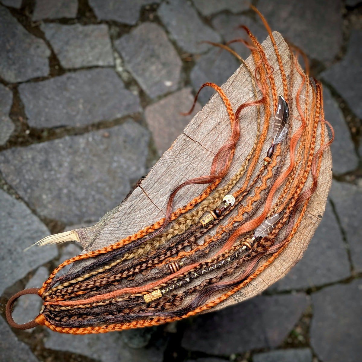 Allannia braid dreadlock elastic