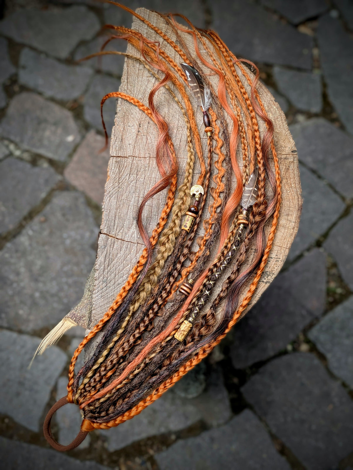 Allannia braid dreadlock elastic