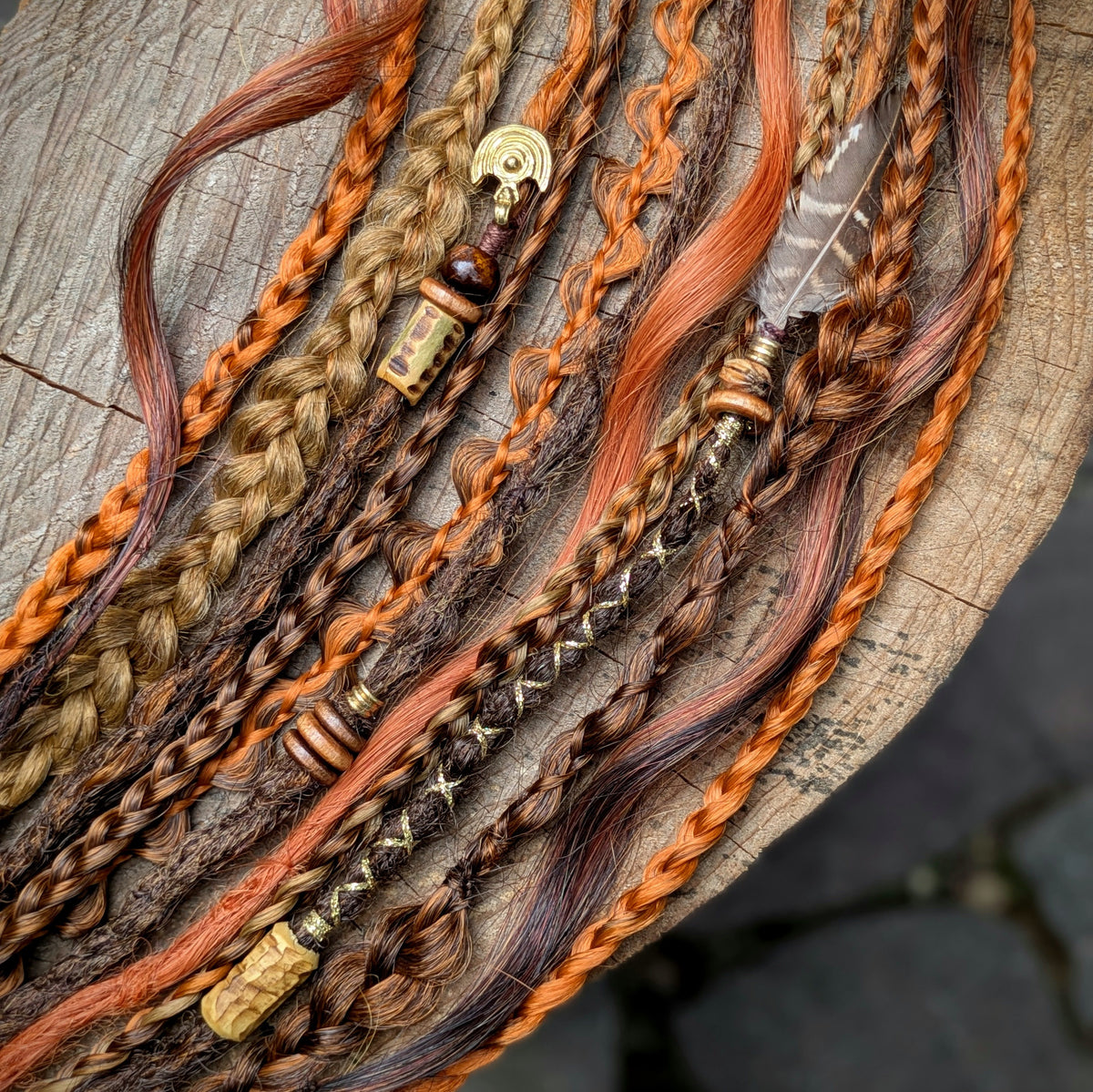 Allannia braid dreadlock elastic