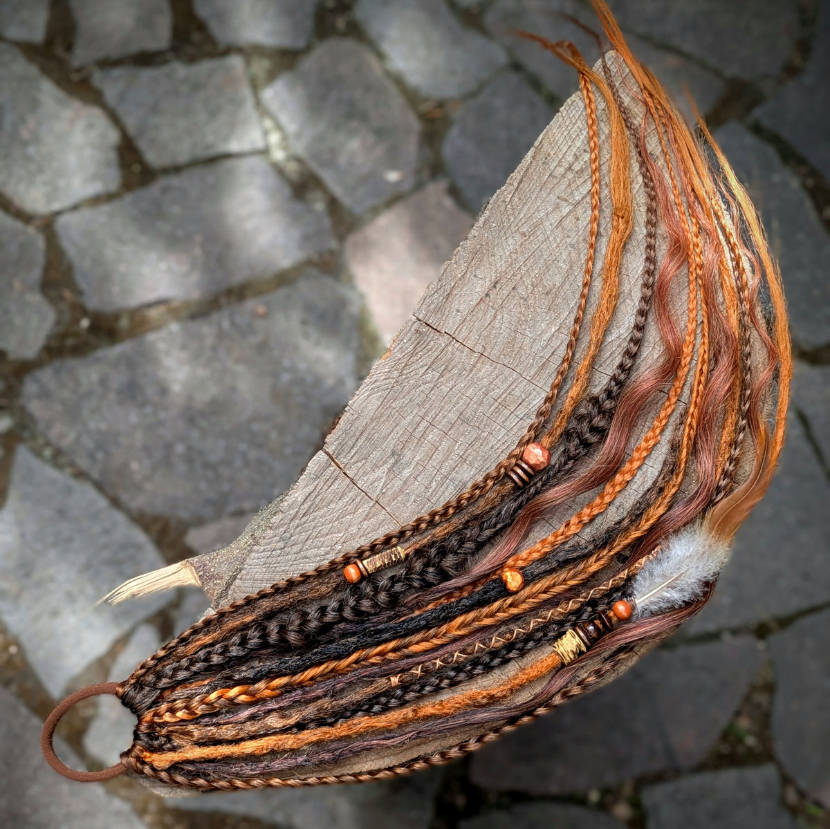 Allannia braid dreadlock elastic