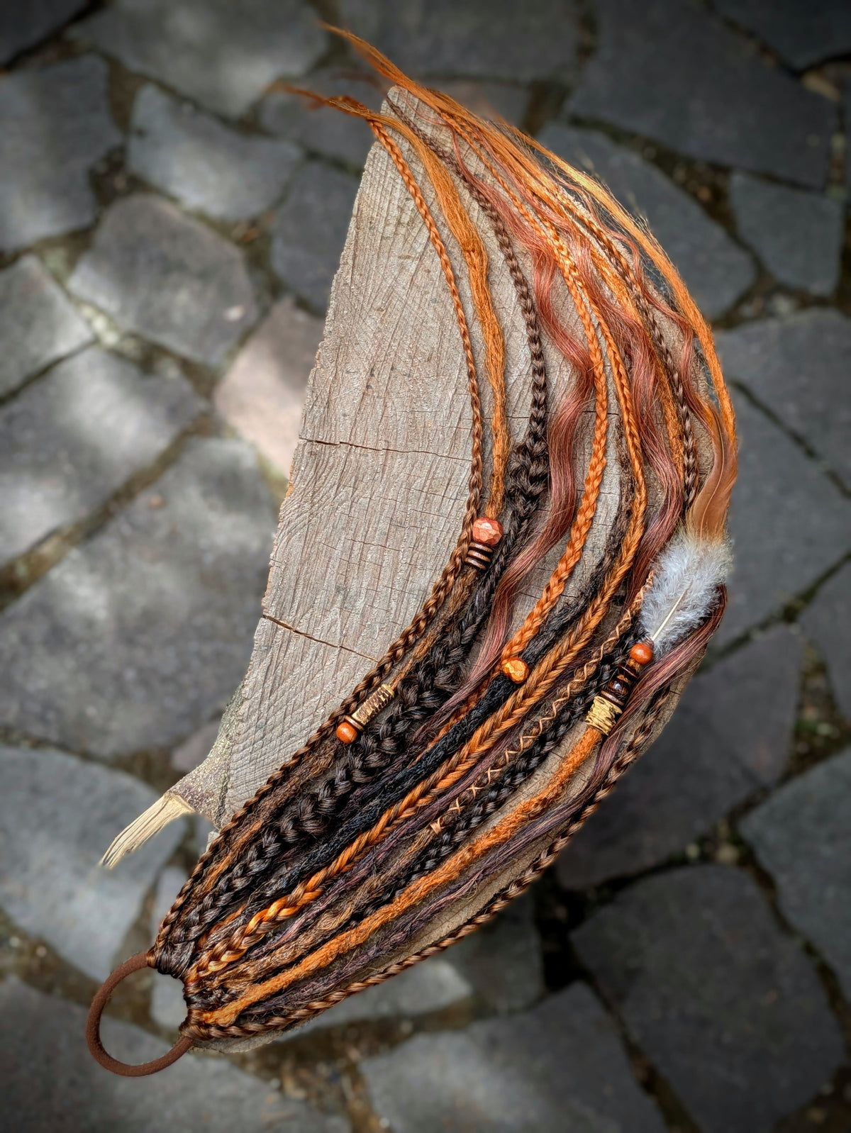 Allannia braid dreadlock elastic