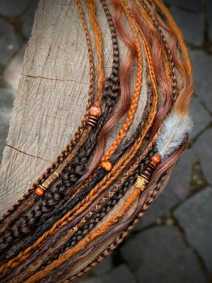 Allannia braid dreadlock elastic