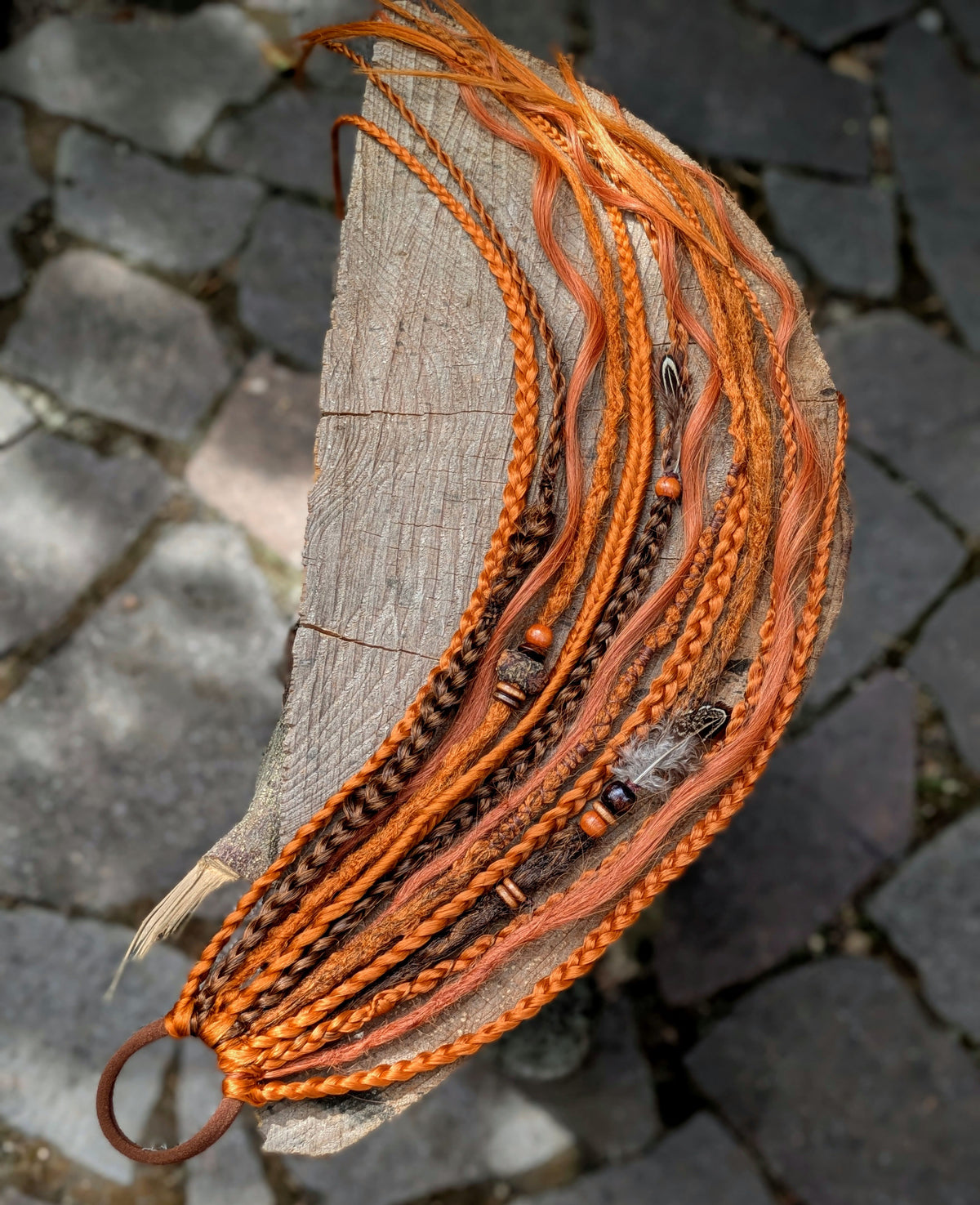 Allannia braid dreadlock elastic
