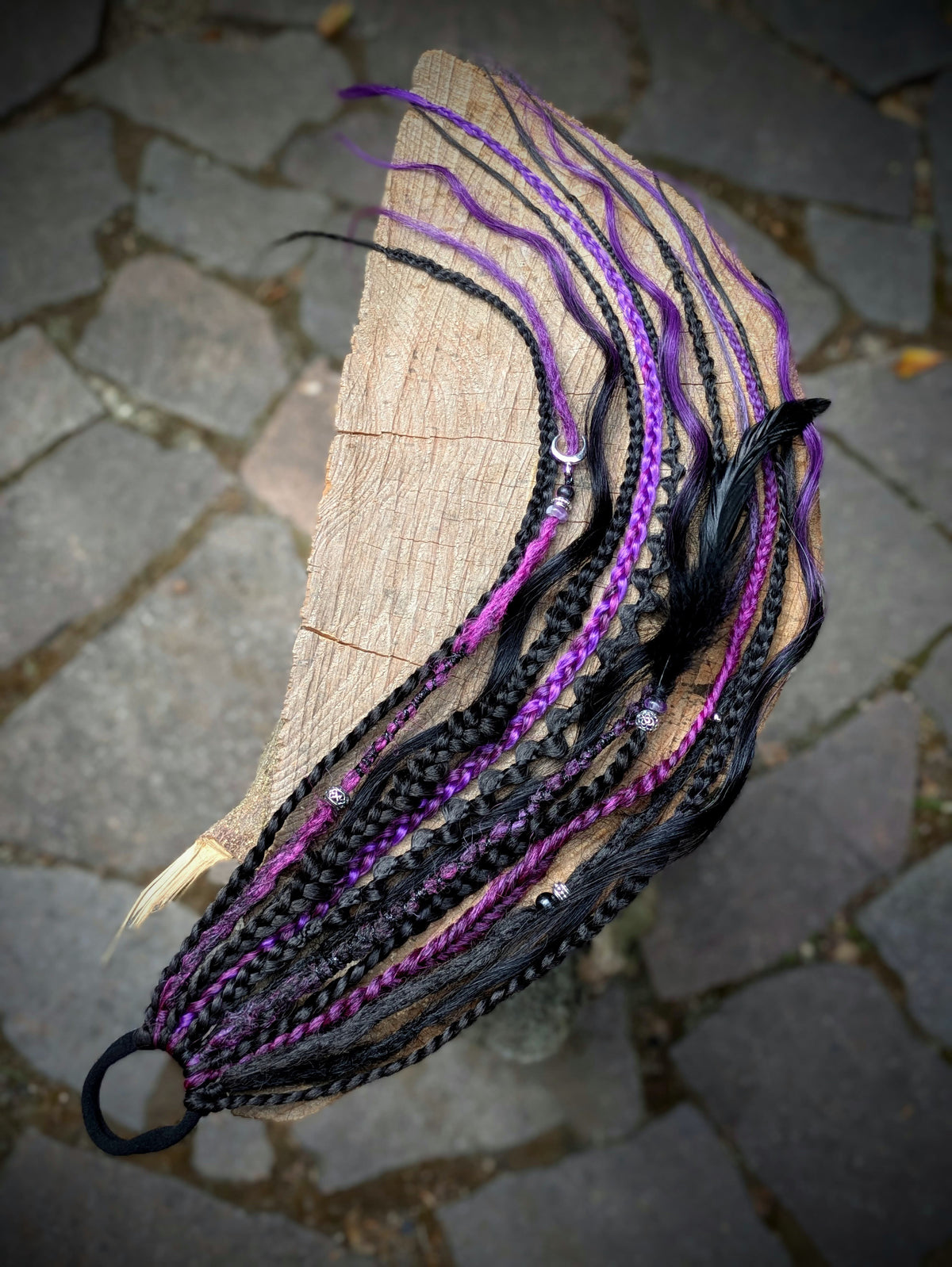 Allannia braid dreadlock elastic