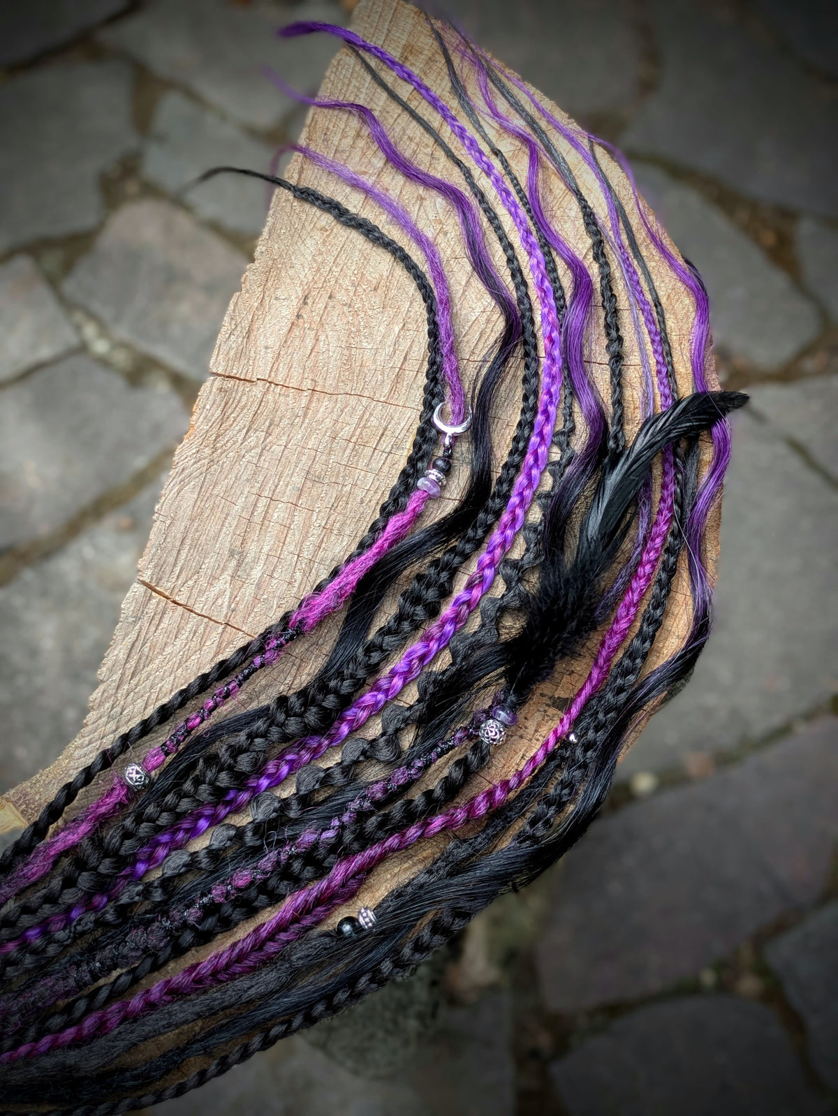 Allannia braid dreadlock elastic