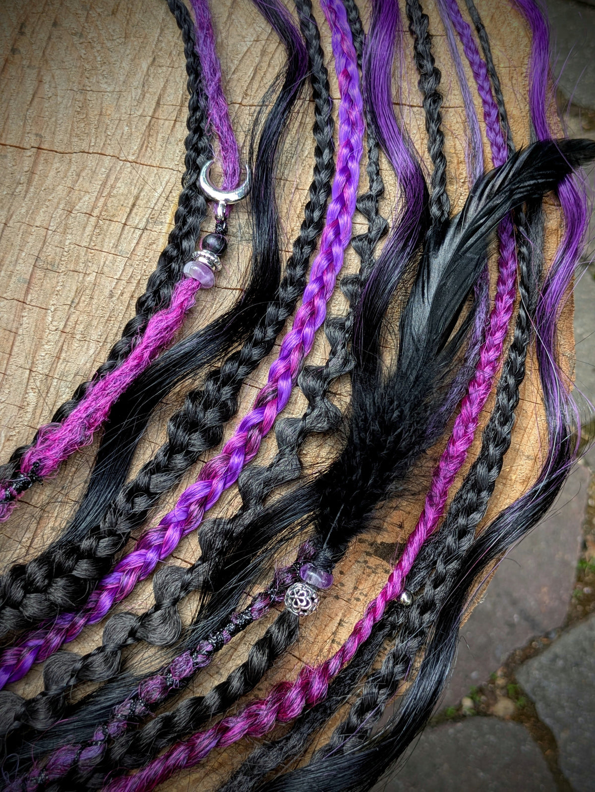 Allannia braid dreadlock elastic