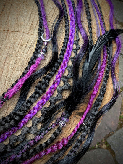 Allannia braid dreadlock elastic