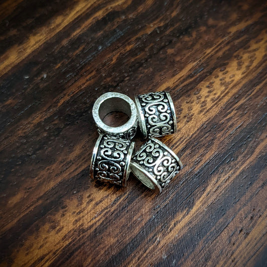 Metal beads, fine pattern